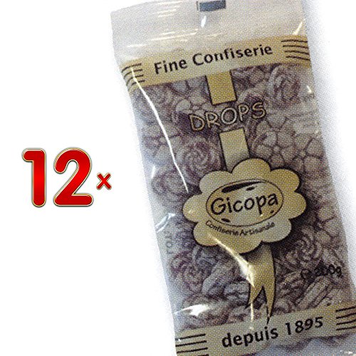 Gicopa Violettes Sachet 12 x 200g Packung (Bonbons in Blumenform) von Confiserie Artisanale Liègeoise