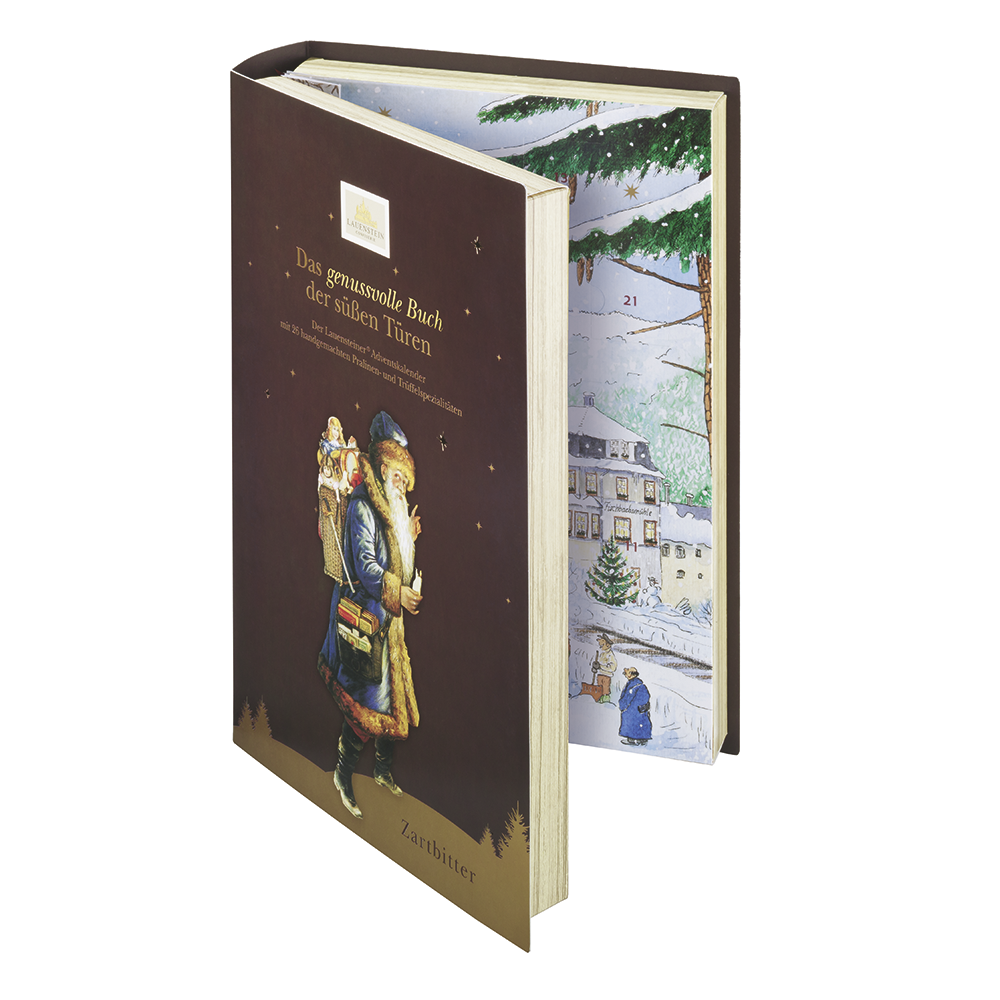 Adventskalender "Buch" zartbitter von Confiserie Burg Lauenstein GmbH