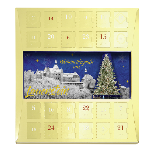 Adventskalender "Bühne" Burg Lauenstein von Confiserie Burg Lauenstein GmbH