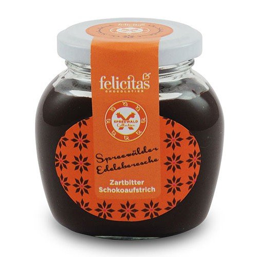 Zartbitter Schokoaufstrich mit Edeleberesche (120 g) von Confiserie Felicitas