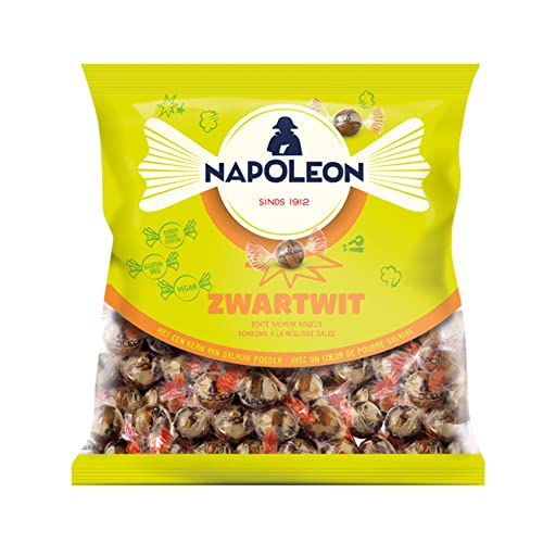 Napoleon Bonbons | Schwarz Und Weiß (5 Kg) | Bonbon Napoleon | Napoleon Frucht Bonbons | 1 Pack | 5000 Gram Total von Confiserie Napoleon