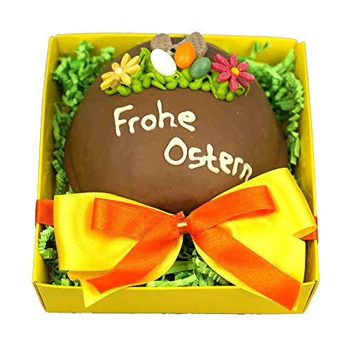 Confiserie Rabbel | Baumkuchen Frohe Ostern | mit belgischer Vollmilchschokolade | 200g von Confiserie Rabbel