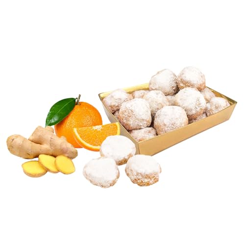 Confiserie Rabbel | Stollenkonfekt Orange-Ingwer | mit Puderzucker | 200g von Confiserie Rabbel