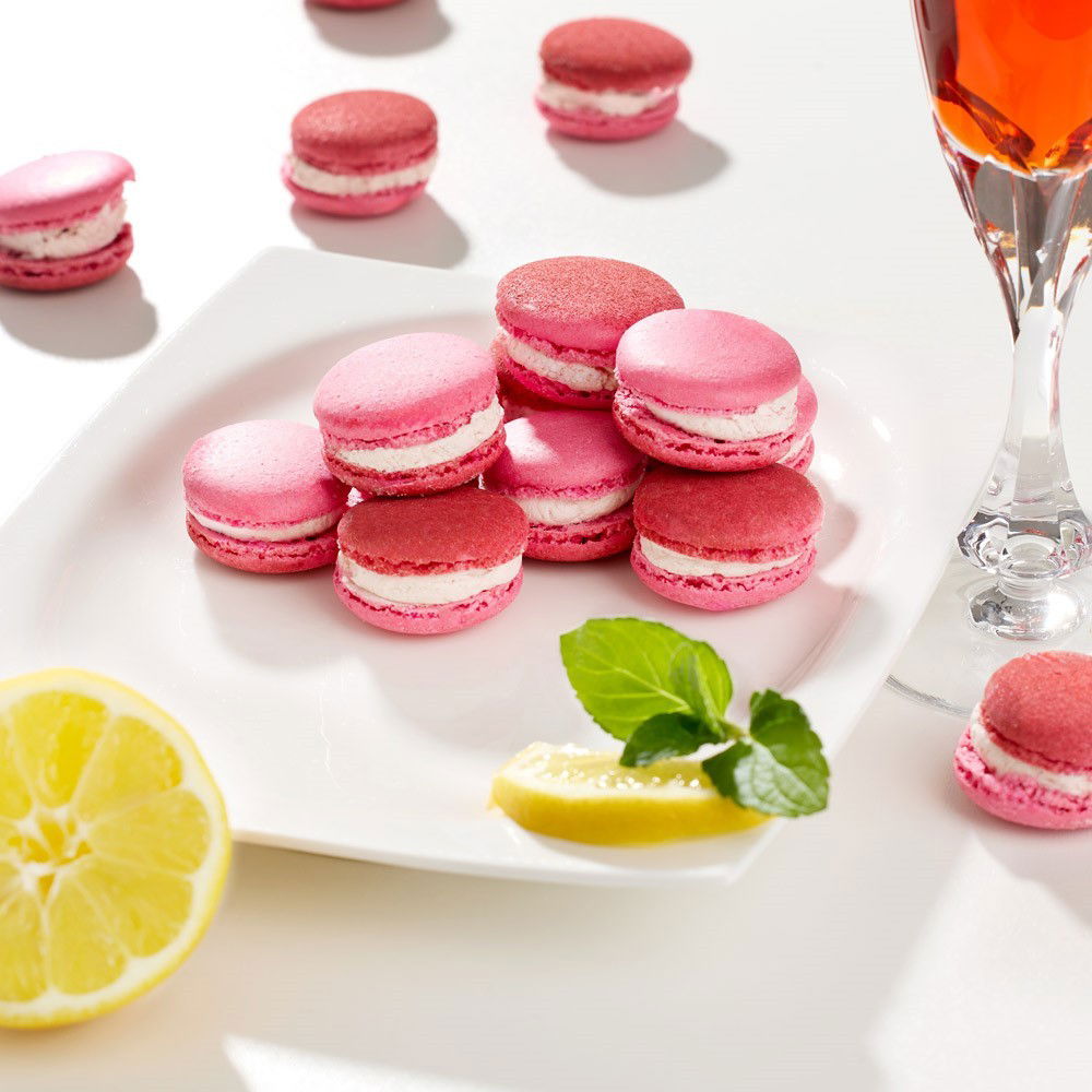 Macarons Glitter-Spritz, 16 Stück von Confiserie Rabbel