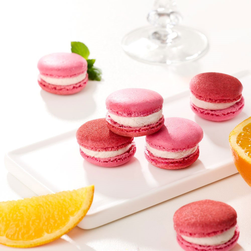 Macarons Glitter-Spritz, 6 Stück von Confiserie Rabbel