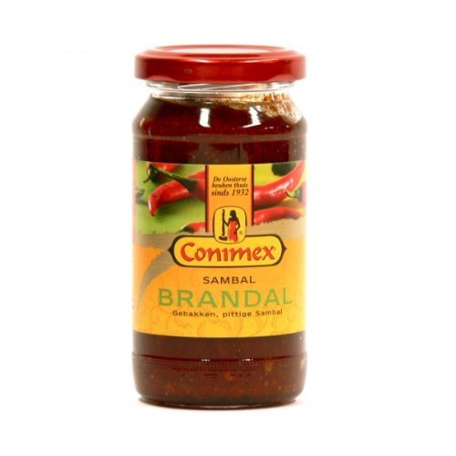 Conimex Sambal Brandal (Gebakken Sambal/Fried Chilli Paste) 3 JARS ea x 7 oz /200gr by Conimex von Conimex