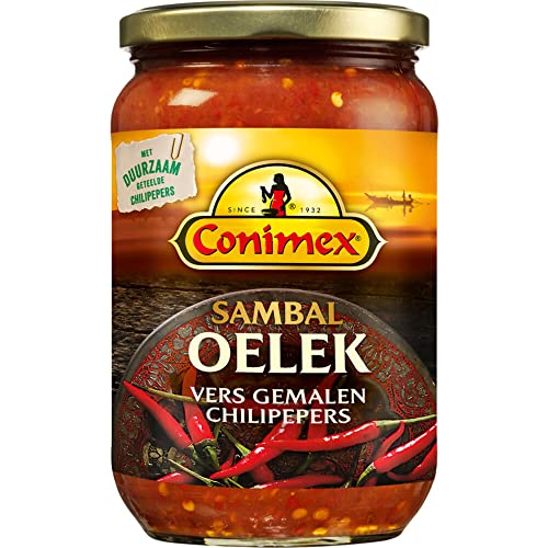 Conimex Sambal Oelek, indonesische Würzsauce aus gemahlenen Chilischoten, 200 g von Conimex