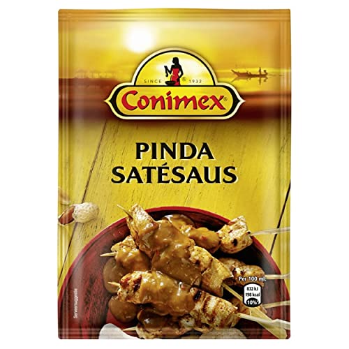 Satay Sauce Gewürzmischung | Conimex | Mix Saté Sauce 2 Portionen | Gesamtgewicht 68 Gramm von Conimex