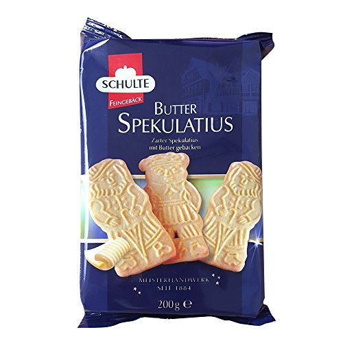 Schulte Butter Spekulatius Zarter Spekulatius mit Butter gebacken (200g Packung) von Conrad Schulte GmbH & Co.KG