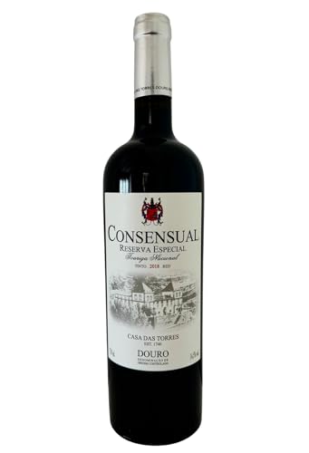 Consensual Reserva Especial Touriga Nacional Rotwein 2018, 750 ml – Exklusiver Douro DOC Rotwein aus Portugal von Consensual