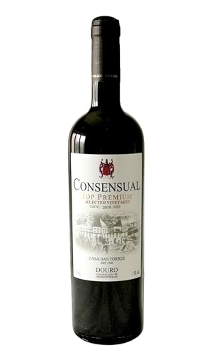 Consensual Top Premium Selected Vineyards Rotwein 2019, 750 ml – Exklusiver Douro DOC Rotwein aus Portugal von Consensual