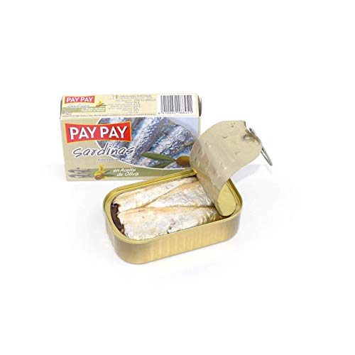 Sardinas en aceite de oliva | in Olivenöl eingelegte Sardinen | aus Galizien | 120g von Pay Pay