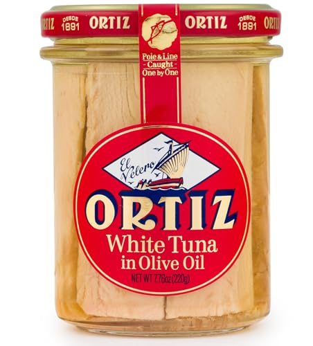 Conservas Ortiz Bonito del Norte Weißer Thunfisch in Olivenöl, 1er Pack (1 x 220 g) von Ortiz