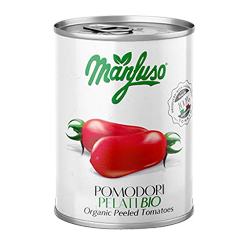 Geschälte Tomaten 400 g (entwässert. 240 g) BIO glutenfrei von Manfuso