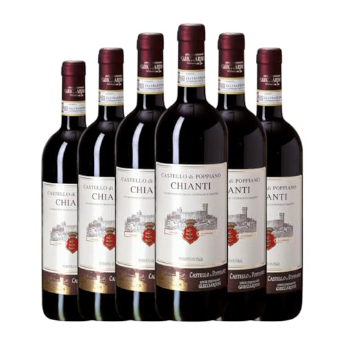 Conte Ferdinando Guicciardini. Castello di Poppiano Sangiovese Chianti 75 cl Rotwein (Karton mit 6 Flaschen von 75 cl) von Conte Ferdinando Guicciardini