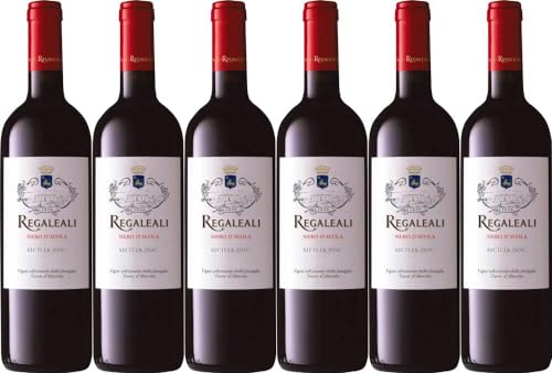 6x Regaleali Rosso Nero d'Avola 2022 - Conte Tasca D'Almerita, Sicilia - Rotwein von Conte Tasca D'Almerita