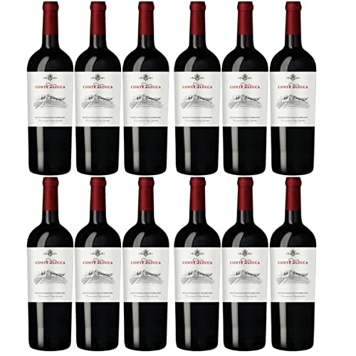 Conte di Lucca Montepulciano d'Abruzzo Rotwein Wein trocken DOC Italien I Versanel Paket (12 x 0,75l) von Conte di Lucca