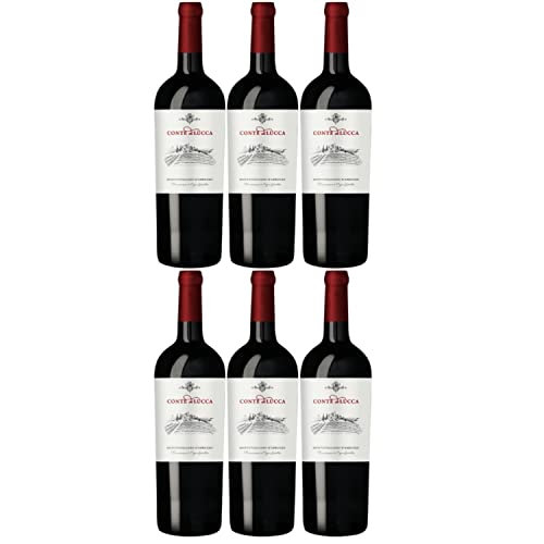 Conte di Lucca Montepulciano d'Abruzzo Rotwein Wein trocken DOC Italien I Versanel Paket (6 x 0,75l) von Conte di Lucca