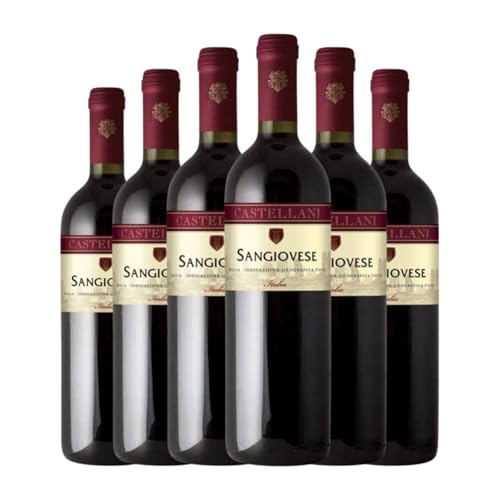 Contessa Marina Castellani Sangiovese Puglia 75 cl Rotwein (Karton mit 6 Flaschen von 75 cl) von Contessa Marina