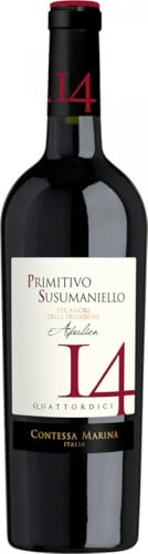 Primitivo Susumaniello Puglia IGT 14 Contessa Marina Apulien Rotwein halbtrocken von Contessa Marina