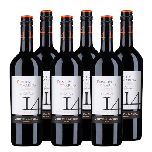 Primitivo di Marina IGT "14" Contessa Marina Rotwein Apulien halbtrocken (6 x 0.75l) von Contessa Marina