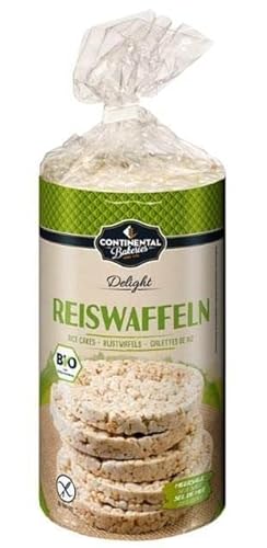 Continental Bakeries Bio Reiswaffeln gesalzen, 200g (Packung mit 12) von Continental Bakeries