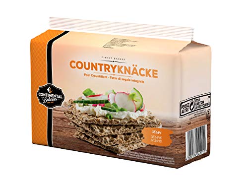 Countryknäcke Sesam, knuspriges Knäckebrot, 250g von Continental Bakeries