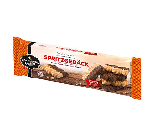 Wellenspritzgebäck mit Zartbitterschokolade, 250 g von Continental Bakeries