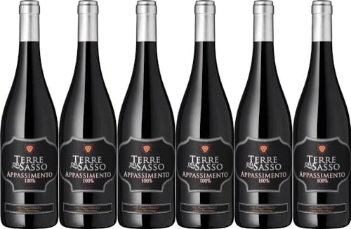 6x Terre del Sasso Negroamaro Appassimento Apulien 2021 - Contri Spumanti, Puglia - Rotwein von Contri Spumanti