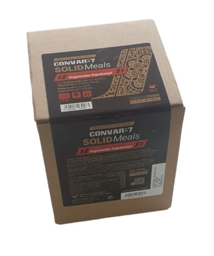 CONVAR-7 Solid Meals Box 9 x 120g (Ungarischer Paprikatopf) von Convar-7