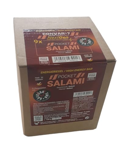 Convar-7 Next Gen Energy Bar 9 x 120g (Pocket Salami) von Convar-7