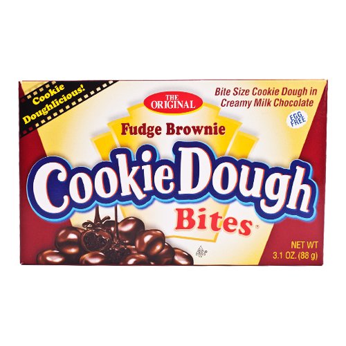 Cookie Dough Bites Fudge Brownie(Pack of 12) von Cookie Dough Bites