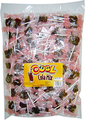 Cool Colamix-Lolli 200 Stück im 1 kg Beutel, 1er Pack (1 x 1 kg) von COOL