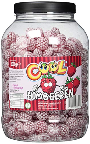 Cool Klassische Himbeerdrops | Bonbons mit Himbeergeschmack | 2kg Dose von Cool