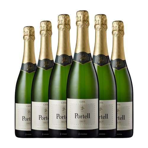 Sarral Portell Brut Cava 75 cl (Schachtel mit 6 Flaschen von 75 cl) von Cooperativa Vinícola del Sarral