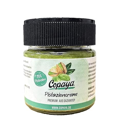 Pistaziencreme mit 70% Pistazienanteil, Crunchy & cremig, Premium Aufstrich ohne Palmöl von Copaya (1) von Copaya