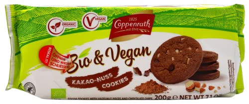 Coppenrath Bio & Vegan Kakao-Nuss Cookies, 7er Pack (7 x 200g) von Coppenrath