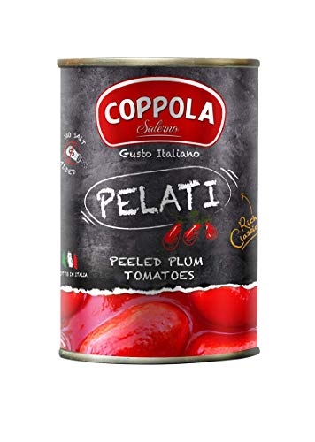 Coppola Ganze Geschälte Tomaten, Pelati – ohne Zusatz von Salz, 400g (12er Pack) von Coppola Salerno