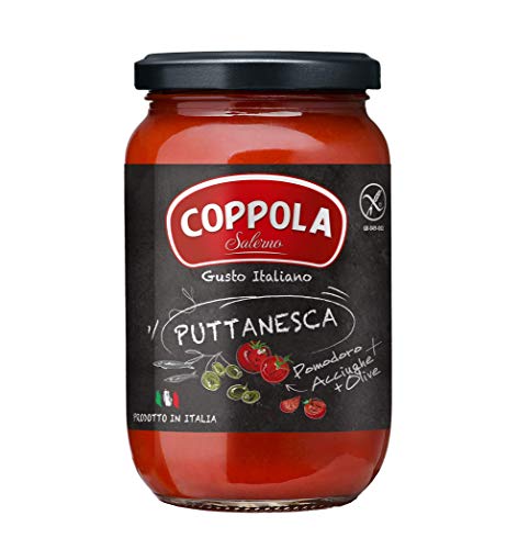 Coppola Puttanesca Pastasaucen Soße – ohne Zusatz von Zucker, 350g (6er Pack) von Coppola Salerno