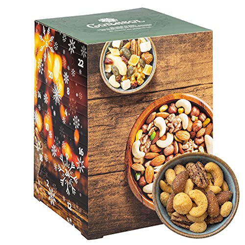 Corasol Premium Nuss-Mix Adventskalender mit 24 verschiedene Nussmischungen zum Knabbern & Snacken (720 g) von Corasol