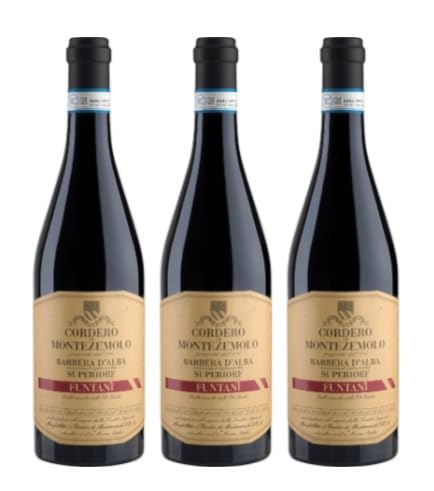 3x 0,75l - 2020er - Cordero di Montezemolo - Funtani - Barbera d'Alba Superiore D.O.P. - Piemonte - Italien - Rotwein trocken von Cordero di Montezemolo