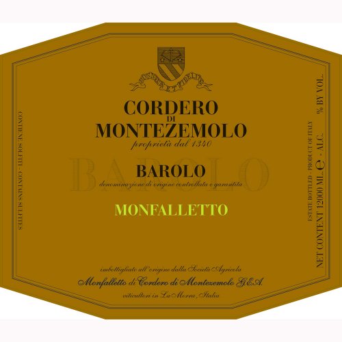 Cordero di Montezemolo Barolo Monfalletto DOCG 2009 von Cordero di Montezemolo