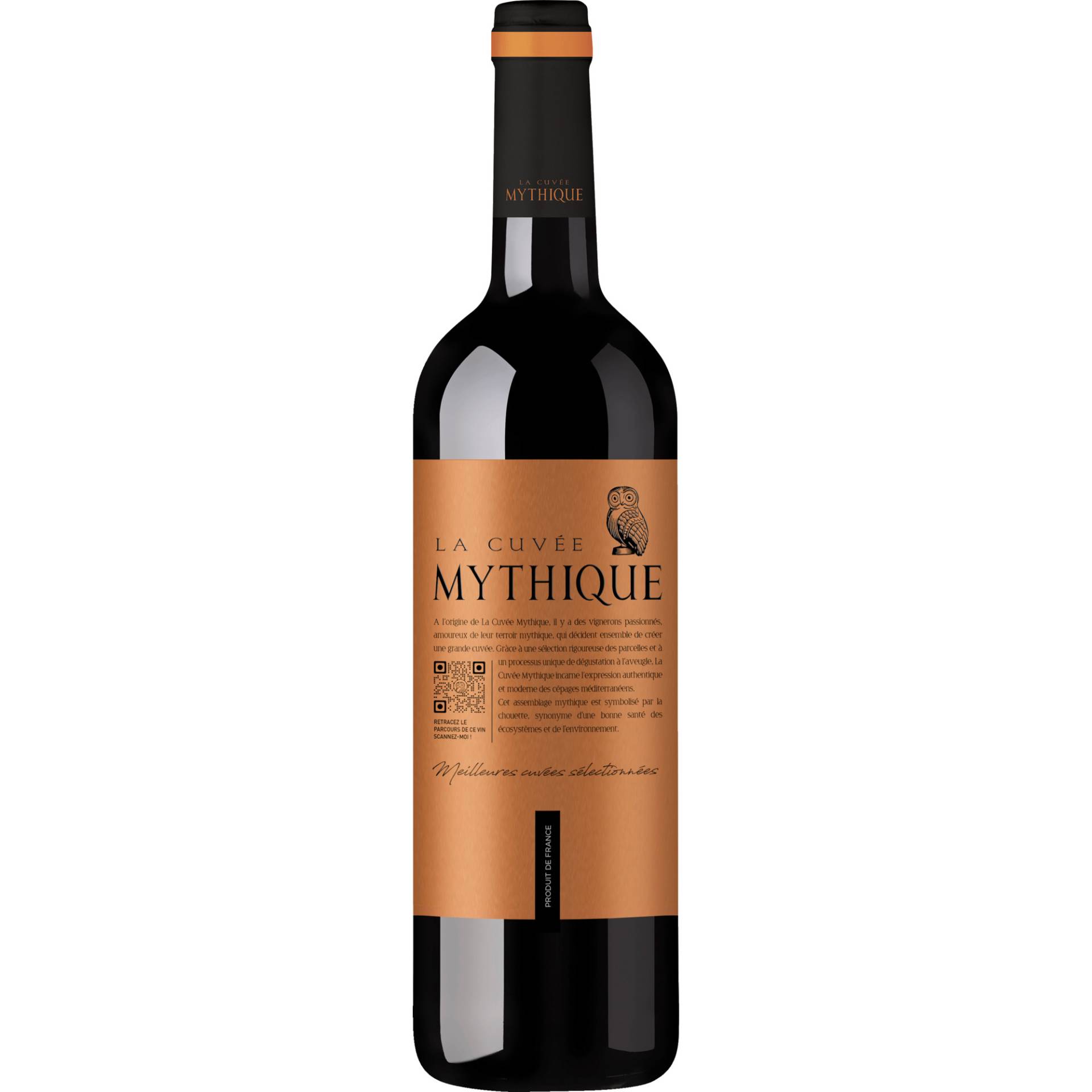 La Cuvée Mythique Rouge, Pays d' Oc, Languedoc-Roussillon, 2022, Rotwein von Cordier, 34370 Maureilhan, France