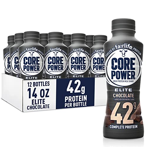 Core Power Elite High Protein Milk Shake, Chocolate, 42g of protein, 14-ounce bottles 12 Count von Core Power