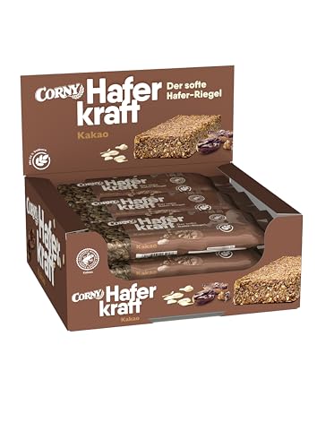Haferriegel Corny Haferkraft Kakao, Vollkorn & Vegan, 48x35g von Corny