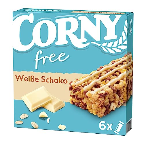 CORNY free Weiße Schoko, Müsliriegel OHNE Zuckerzusatz, 120g von Corny