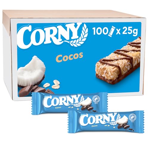 Corny Classic Cocos, Müsliriegel, 100 Riegel à 25 g von Corny