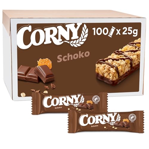 Corny Classic Schoko, Müsliriegel, 100 Riegel à 25 g von Corny