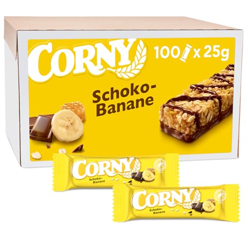 Corny Classic Schoko-Banane, Müsliriegel, 100 Riegel à 25 g von Corny