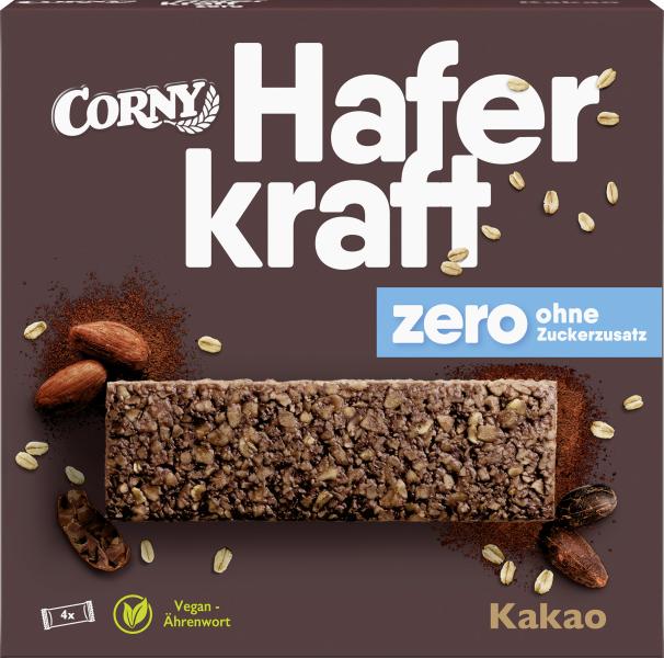 Corny Müsli Riegel Haferkraft zero Zucker Kakao von Corny